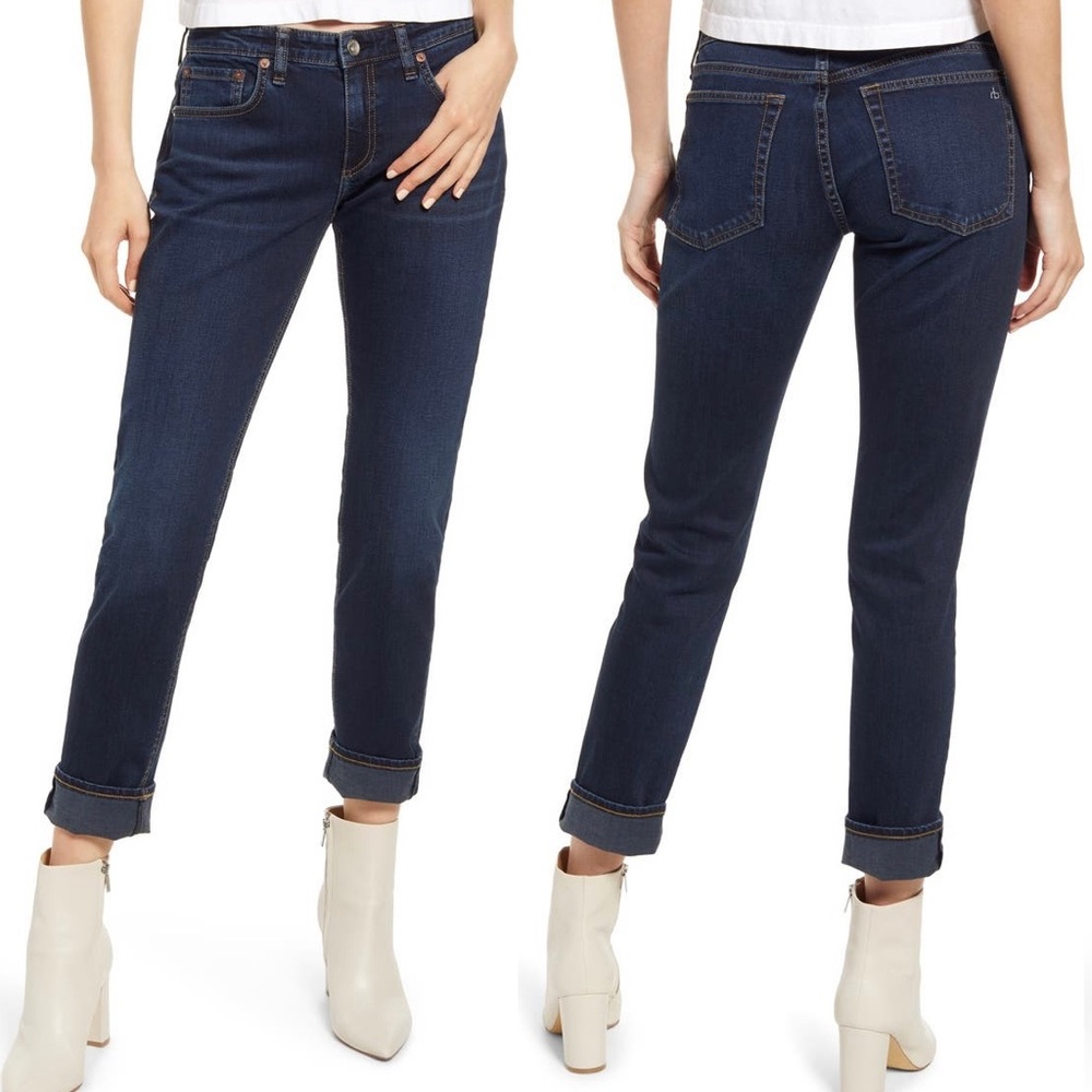 NWT Rag & Bone Dre Low Rise Slim Boyfriend Jeans